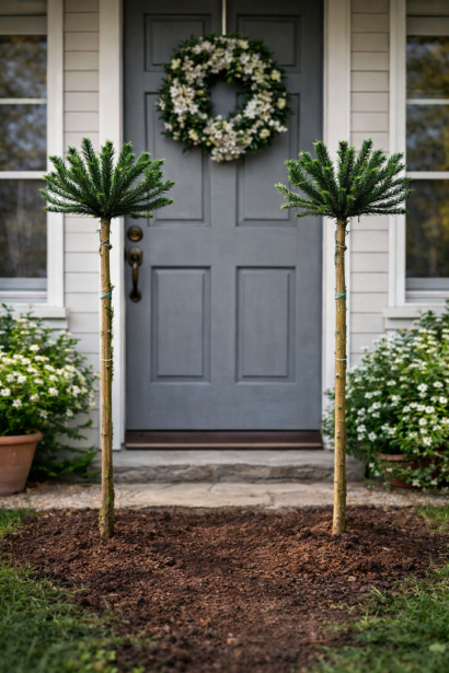 Криптомерія Дінгер у ланшафті